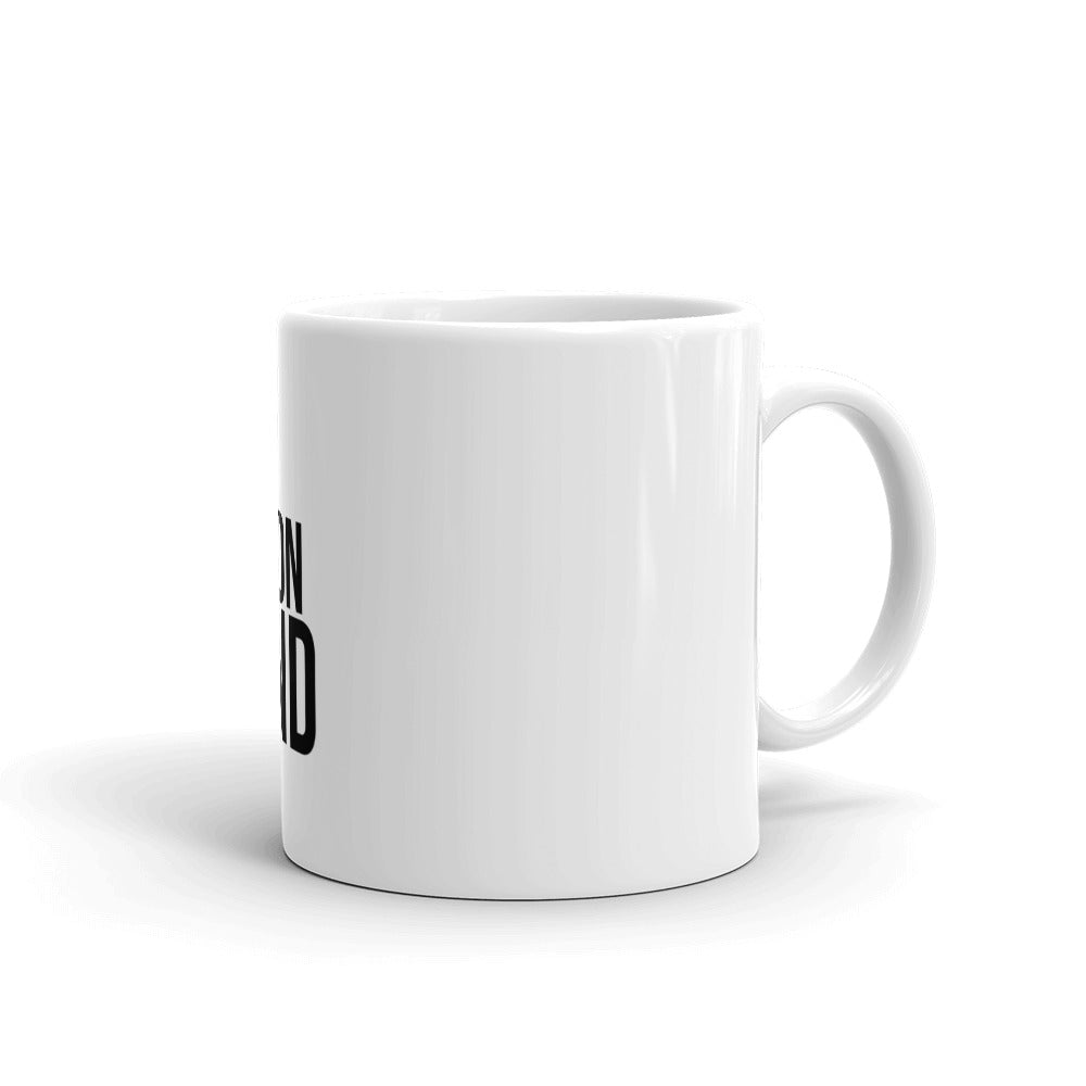 White glossy mug